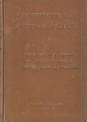 Bild des Verkufers fr Geschiedenis der wetenschappen zum Verkauf von Bij tij en ontij ...