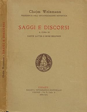 Imagen del vendedor de Saggi e discorsi a la venta por Biblioteca di Babele