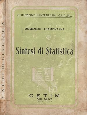 Bild des Verkufers fr Sintesi di statistica zum Verkauf von Biblioteca di Babele