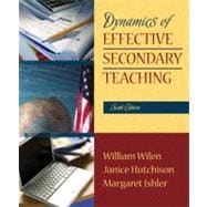 Immagine del venditore per Dynamics of Effective Secondary Teaching venduto da eCampus