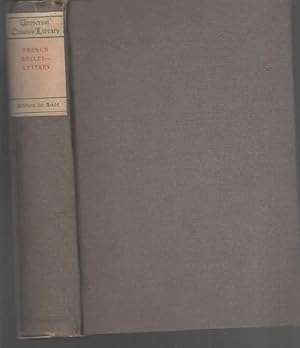 Imagen del vendedor de FRENCH BELLES-LETTRES FROM 1640 TO 1870 Humor Sentiment Romance a la venta por The Reading Well Bookstore