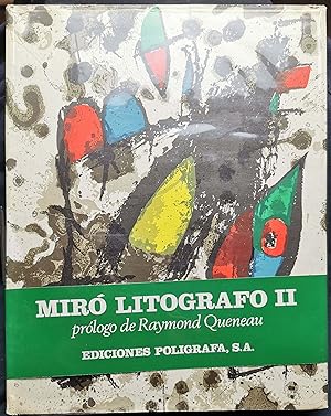 Joan Mirò. Litografo. II. 1953-1963. Prologo de Raymond Queneau. Ohne die Lithografien