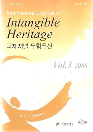 Seller image for International Journal of Intangible Heritage. Vol.3, 2008. for sale by Brbel Hoffmann