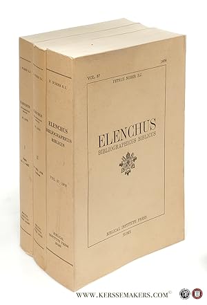 Imagen del vendedor de Elenchus Bibliographicus Biblicus Vol. 56, I-II & Vol. 57 [ 3 volumes ]. a la venta por Emile Kerssemakers ILAB