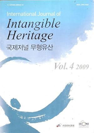 Seller image for International Journal of Intangible Heritage. Vol.4, 2009. for sale by Brbel Hoffmann
