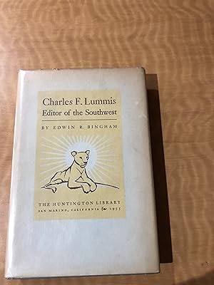 Seller image for Charles F. Lummis: Editor of the Southwest for sale by Milagro Books and Bookbinding