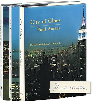 Bild des Verkufers fr The New York Trilogy: City of Glass, Ghosts, and The Locked Room (Signed First Editions) zum Verkauf von Royal Books, Inc., ABAA