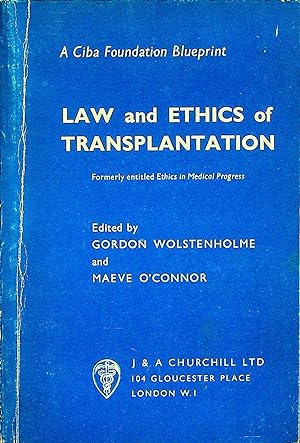Seller image for Law and ethics of transplantation (A Ciba Foundation blueprint) for sale by Epilonian Books