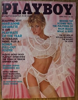 Seller image for PLAYBOY - Magazine (Volume 30 #6; June 1983); Debra Winger / Johnny LaRue / Morganna Baseball's Kissing Bandit / Robert Silverberg /George Burns / >>13 Page Stephen King interview;. for sale by Comic World