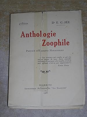 Anthologie Zoophile