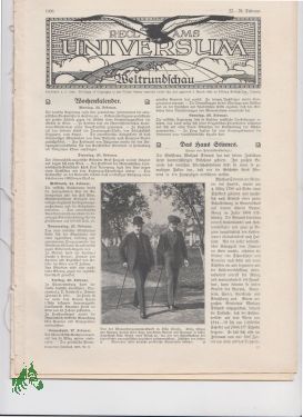 Seller image for 22-28 Februar, 1909 for sale by Antiquariat Artemis Lorenz & Lorenz GbR