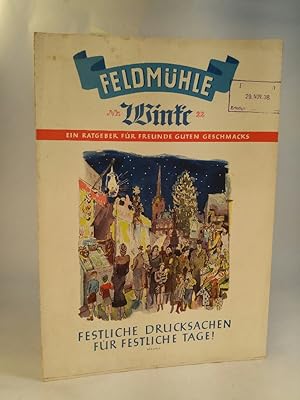 Original Reclame-Faltblatt der Feldmühle - Werk Krause & Baumann Heidenau; Nr. 22, 1938 Ein Ratge...