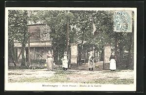 Carte postale Montmagny, Butte Pinson, Moulin de la Galette