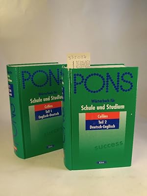 Seller image for PONS-Wrterbuch fr Schule und Studium (2 Bnde komplett) Teil 1:Englisch-Deutsch; Teil 2: Deutsch-Englisch for sale by ANTIQUARIAT Franke BRUDDENBOOKS