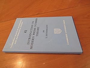 Imagen del vendedor de Introduction To Modern Prime Number Theory (Reprint Of 1961 Corrected Editon) a la venta por Arroyo Seco Books, Pasadena, Member IOBA