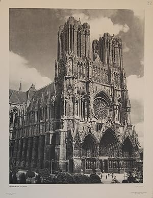 "CATHÉDRALE DE REIMS" Héliogravure HERBERT Levallois / Photo ROUBIER (La Documentation Française ...