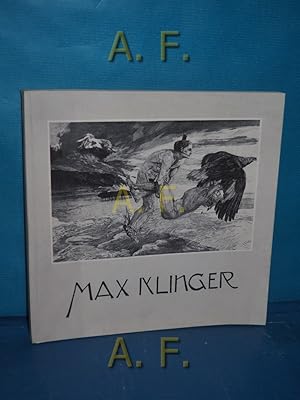 Seller image for Max Klinger : d. graph. Zyklen , Museum Villa Stuck Mnchen, 28. November 1979 - 17. Februar 1980. [Trger d. Ausstellung: Stuck-Jugendstil-Verein e.V., Mnchen. Katalog: Jochen Poetter] for sale by Antiquarische Fundgrube e.U.