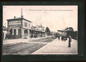 Ansichtskarte Villers-Cotterêts, La Gare intérieure avec le Rapide venant de Soissons