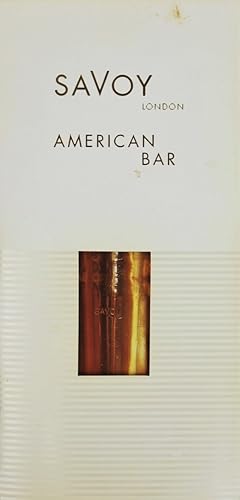 Savoy London American Bar c1988 Cocktail Menu