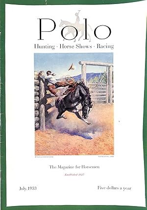 Seller image for Polo: The Magazine for Horsemen, July 1933 for sale by The Cary Collection