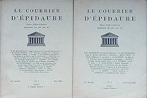 Le Courrier d'Épidaure 1re Année 1934 complète