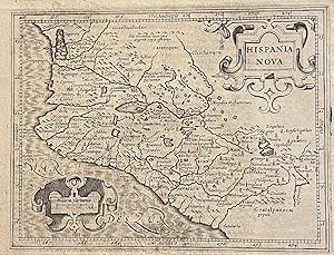 [1625 MAP OF WESTERN MEXICO, extracted from Purchas His Pilgrims]. "Hispania Nova" / "Hondius his...