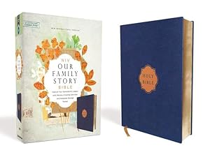 Imagen del vendedor de NIV, Our Family Story Bible, Leathersoft over Board, Navy, Red Letter Edition, Comfort Print: Capture Your Generations Legacy with Memory-Creating Activities and Keepsake Storage Pocket by Zondervan [Hardcover ] a la venta por booksXpress