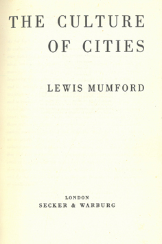 The Culture of Cities