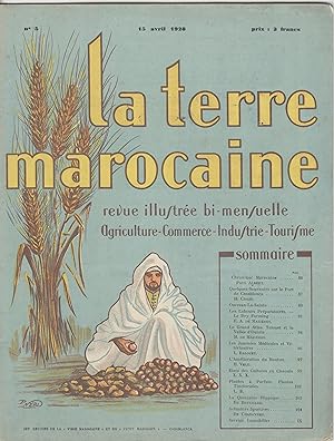 "LA TERRE MAROCAINE" N°5 du 15/04/1928 / couverture illustrée par P. NÉRI