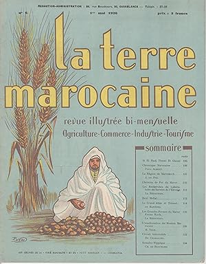 "LA TERRE MAROCAINE" N°6 du 01/05/1928 / couverture illustrée par P. NÉRI