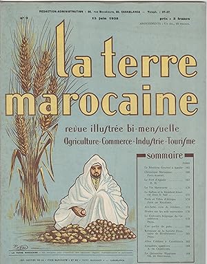 "LA TERRE MAROCAINE" N°9 du 15/06/1928 / couverture illustrée par P. NÉRI