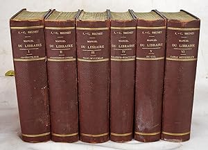 Manuel du libraire et de l'amateur de livres (6 volumes)