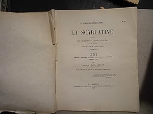 Image du vendeur pour De quelques complications de la scarlatine observes dans une pidmie  l'hpital Saint-Eloi (service des militaires) dans le cours de l'anne 1879-1880 thse prsente  la facult de mdecine de Montpellier pour obtenir le grade de docteur en mdecine mis en vente par Librairie Les Fleurs du mal