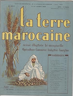 "LA TERRE MAROCAINE" N°16-17 1-15/10/28 / couverture illustrée par P. NÉRI