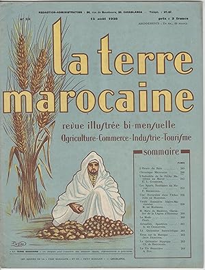 "LA TERRE MAROCAINE" N°13 du 15/08/1928 / couverture illustrée par P. NÉRI