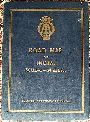 Road Map of India Scale 1" = 50 Miles