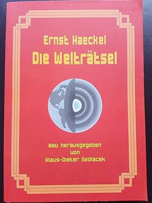 Seller image for Die Weltrtsel - Gemeinverstndliche Studien ber monistische Philosophie for sale by Versandantiquariat Jena