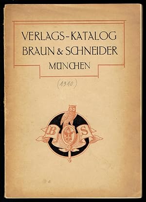 Verlags-Katalog von Braun & Schneider in München