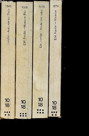 Seller image for Maurice - Routes des Indes - Howards End- Avec vue sur l'Arno : coffret de 4 volumes- 10/18 des "poches" diffrents - les "poches" d'un diteur for sale by Le-Livre