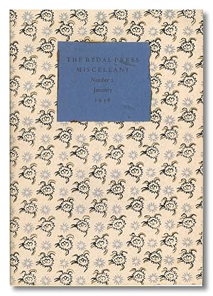 THE RYDAL PRESS MISCELLANY [wrapper title]