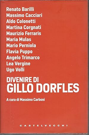 Immagine del venditore per DIVENIRE DI GILLO DORFLES venduto da Libreria Rita Vittadello