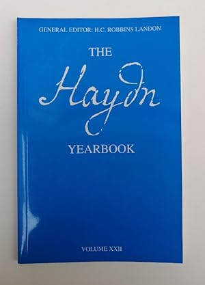 Seller image for The Haydn Yearbook. Vol. XXII (1998). for sale by Der Buchfreund