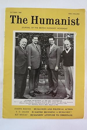 Bild des Verkufers fr THE HUMANIST MAGAZINE OCTOBER 1964 (Journal of the British Humanist Movement) zum Verkauf von Sage Rare & Collectible Books, IOBA