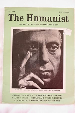 Imagen del vendedor de THE HUMANIST MAGAZINE JULY 1964 (Journal of the British Humanist Movement) a la venta por Sage Rare & Collectible Books, IOBA