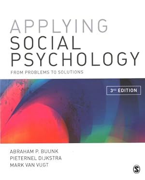 Bild des Verkufers fr Applying Social Psychology : From Problems to Solutions zum Verkauf von GreatBookPricesUK