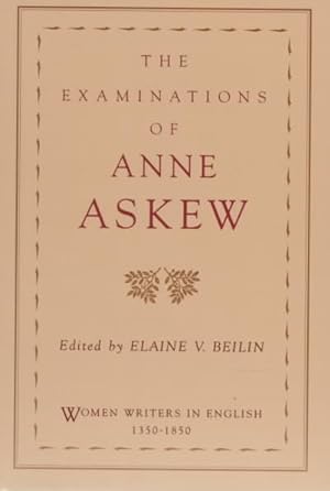 Seller image for Examinations of Anne Askew for sale by GreatBookPricesUK
