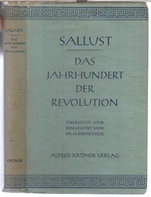 Image du vendeur pour Das Jahrhundert der Revolution ( Krners Taschenausgabe, Band 161 ). mis en vente par Antiquariat Carl Wegner