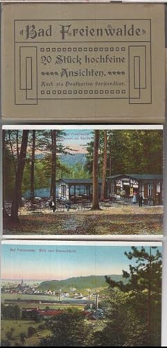 Bild des Verkufers fr Bad Freienwalde. 20 Stck hochfeine Ansichten, auch als Postkarten verwendbar. zum Verkauf von Antiquariat Carl Wegner
