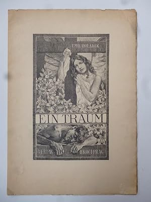 Bild des Verkufers fr Ein Traum Bildermappe m. Text Jugendstil 1901 zum Verkauf von Allguer Online Antiquariat