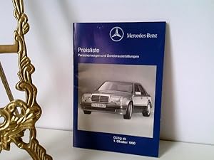 Mercedes Benz. Preisliste, Ausgabe gültig ab 1.10.1990 Personenwagen und Sonderaustattungen